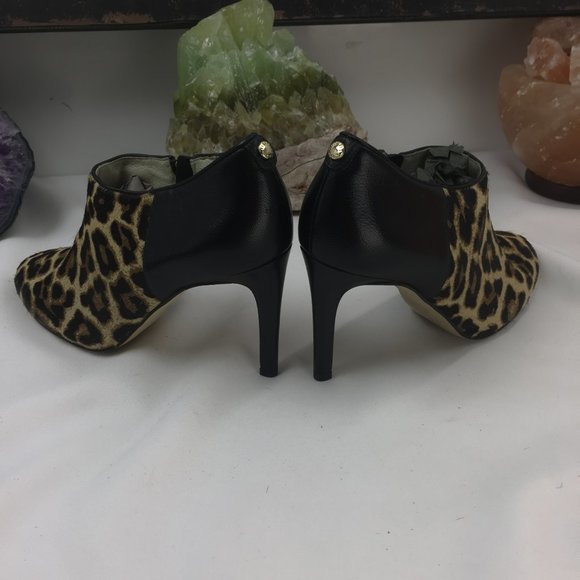 Michael Kors Fur Leather Heel Boot Zip print two - Picture 12 of 12